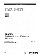 DataSheet TDA8754 pdf